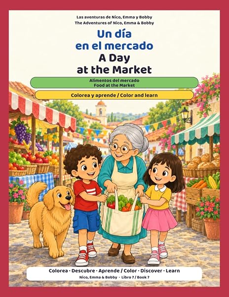 Portada / Cover: Un día en el mercado / A Day at the Market